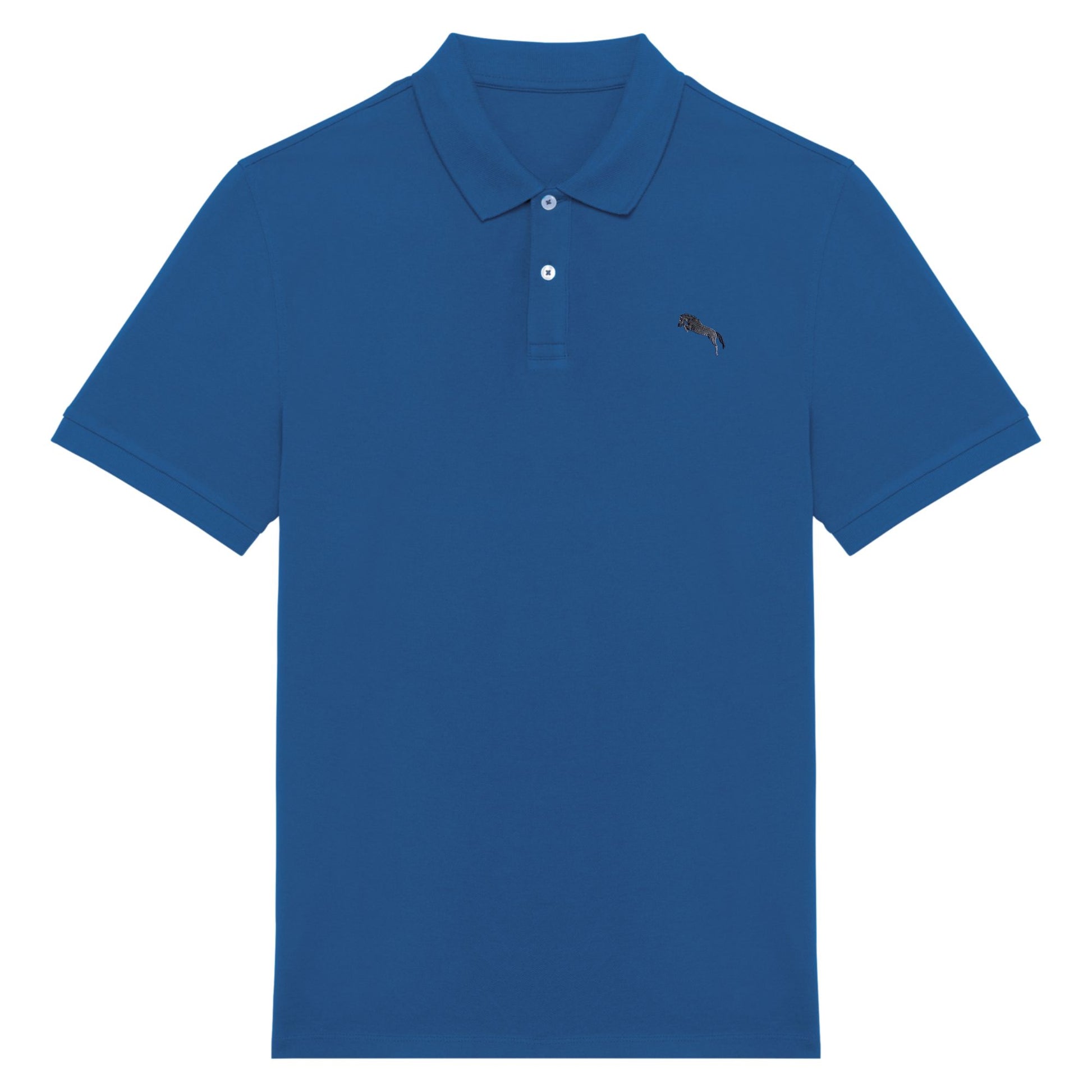 Pferde Polo-Shirt Herren Sea Blue