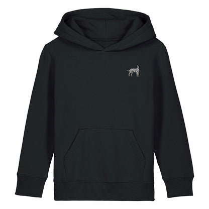 Dalmatiner Kids Hoodie aus Bio-Baumwolle in Schwarz von Heytoki