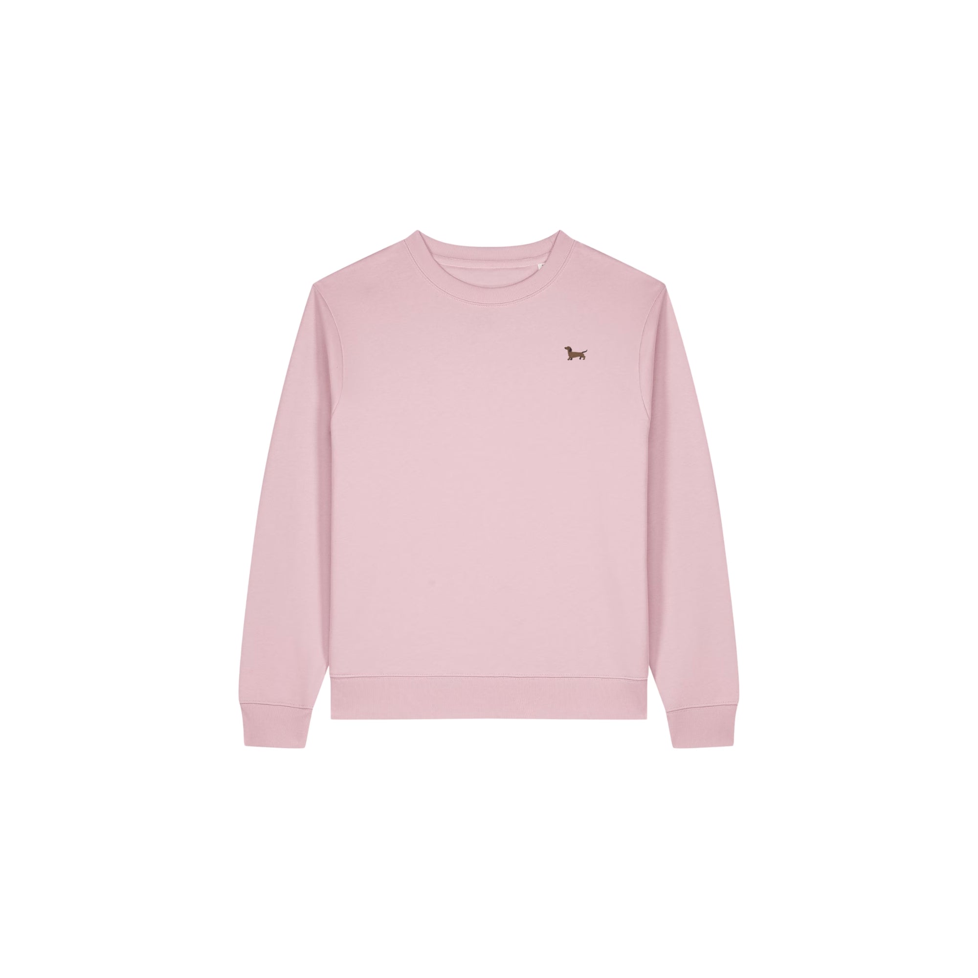 Dackel Sweater Damen Hermann in Hellrosa von Heytoki