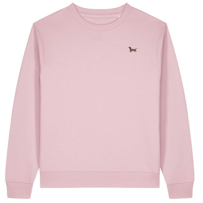 Dackel Sweater Damen Hermann in Hellrosa von Heytoki