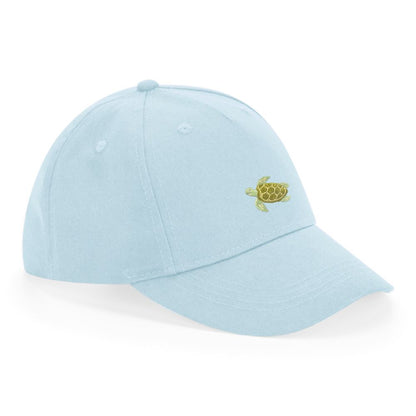 Kids Schildkröte Cap aus Bio-Baumwolle in Pastellblau von Heytoki