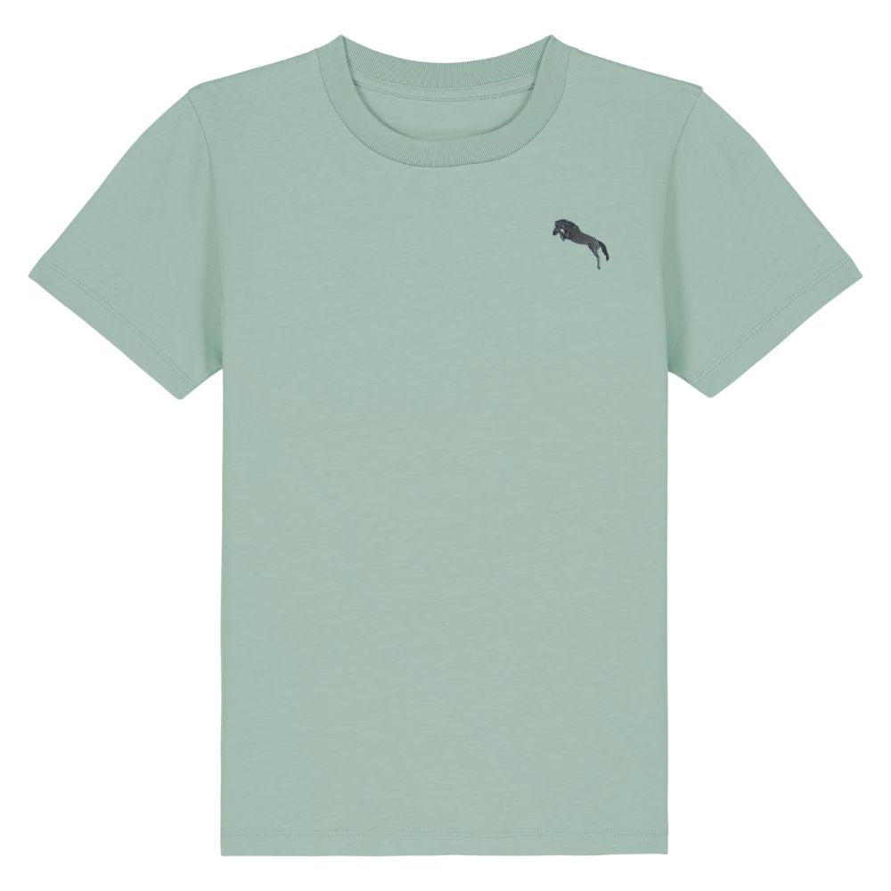 Pferde T-Shirt aus Bio-Baumwolle Kids in Aloe von Heytoki