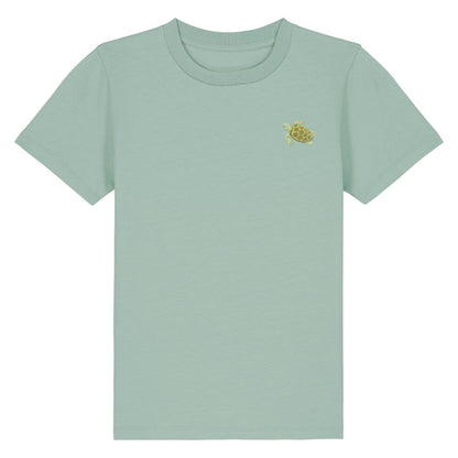 Schildkröte Kids T-Shirt aus Bio-Baumwolle in Karibikblau von Heytoki