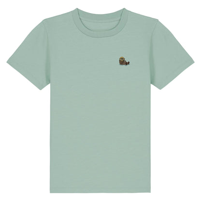 Otter Kids T-Shirt aus Bio-Baumwolle in Aloe-Grün von Heytoki