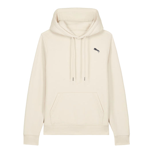 Pferde Hoodie Damen Natural Raw – Salty Pferd Stickerei Bio-Baumwolle