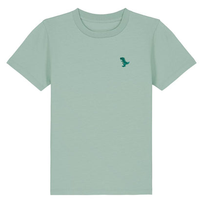 Kids T-Rex T-Shirt aus Bio-Baumwolle in Aloe-Grün von Heytoki