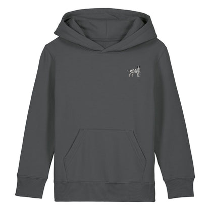 Dalmatiner Kids Hoodie aus Bio-Baumwolle in Anthrazit von Heytoki