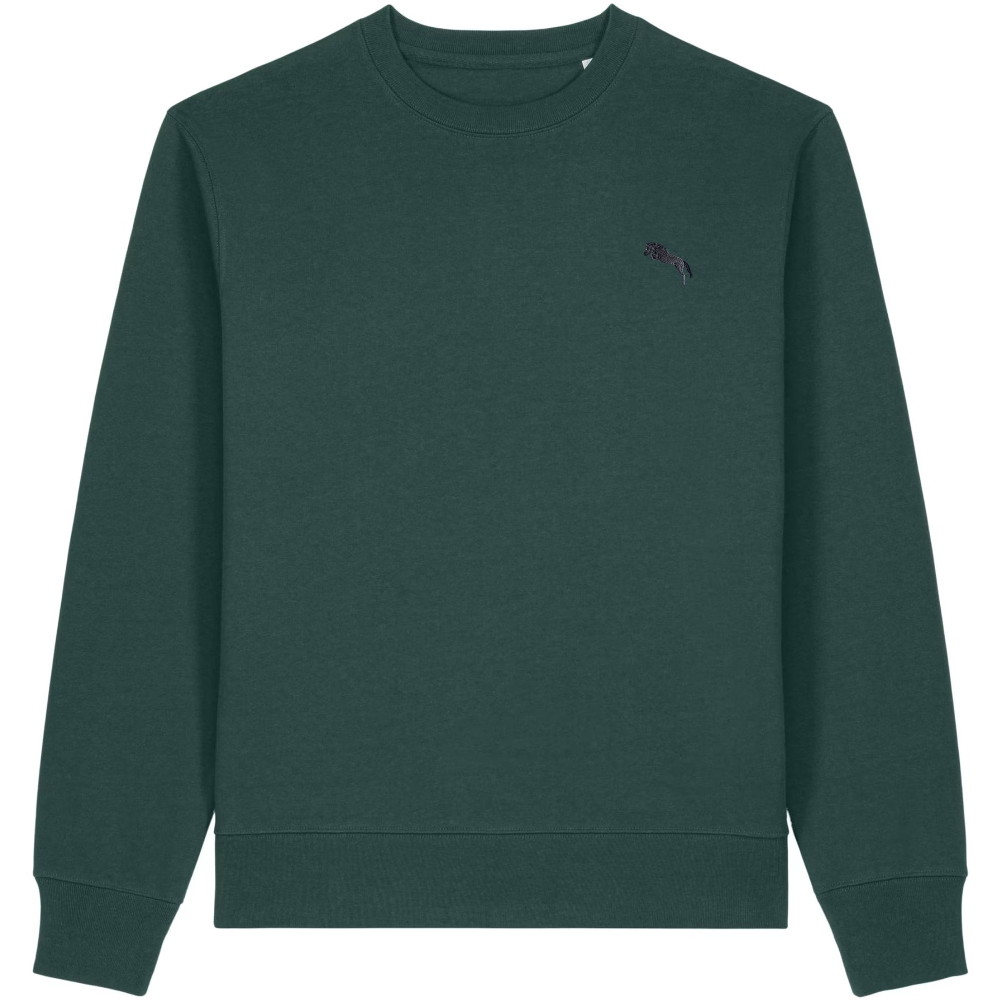 Pferde Sweater Herren Salty Stickerei-Detail in Grün