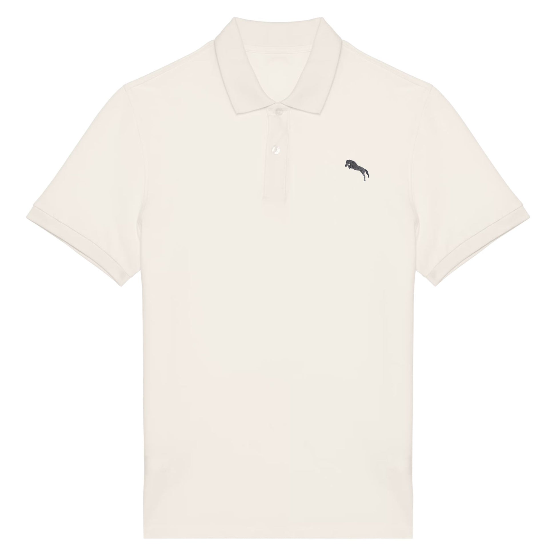 Pferde Polo-Shirt Herren Ivory