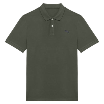 Pferde Polo-Shirt Herren Olive