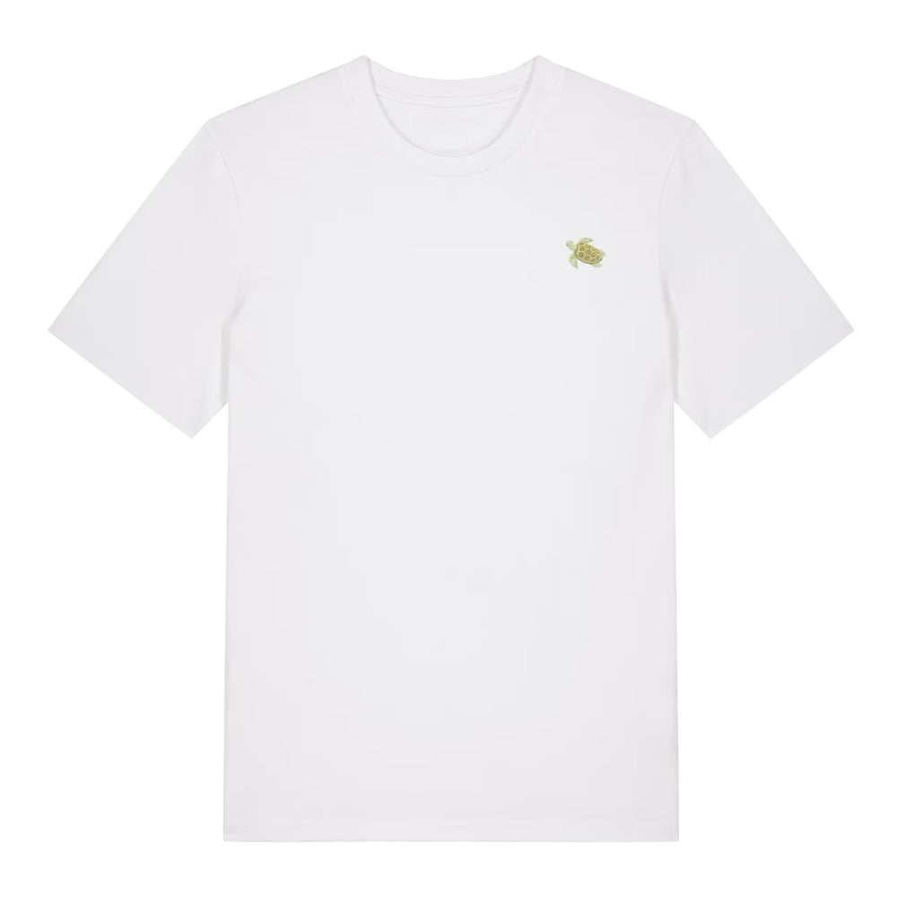 Heytoki Bio T-Shirt mit Schildkröte Spirit Animal Motiv in Anthracite