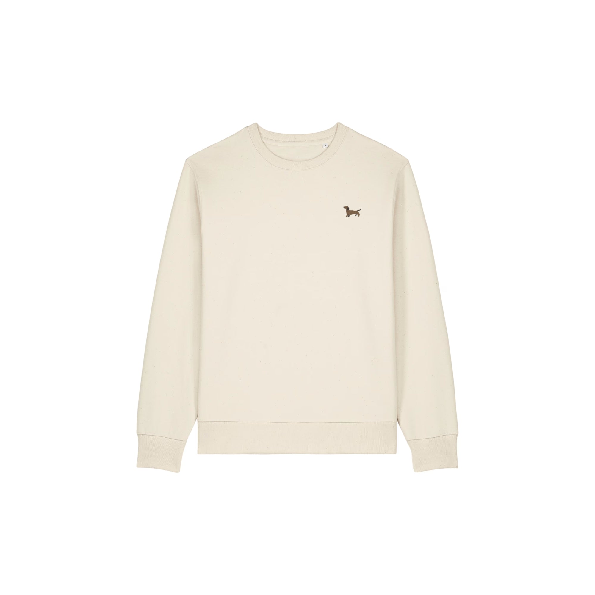 Dackel Sweater Herren Hermann in Naturweiß von Heytoki