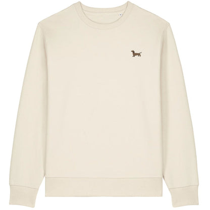 Dackel Sweater Herren Hermann in Naturweiß von Heytoki