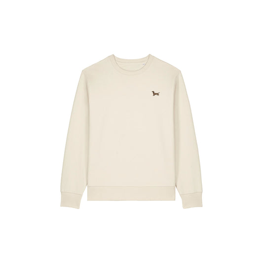 Dackel Sweater Herren Hermann in Natural Raw von Heytoki