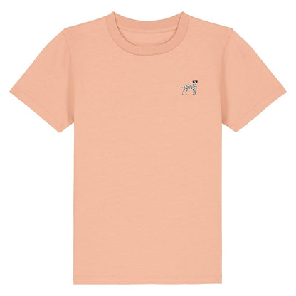 Kids Dalmatiner T-Shirt aus Bio-Baumwolle in Pfirsich von Heytoki
