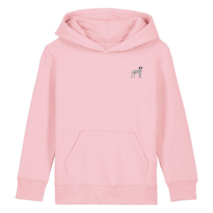 Dalmatiner Kids Hoodie aus Bio-Baumwolle in Hellrosa von Heytoki