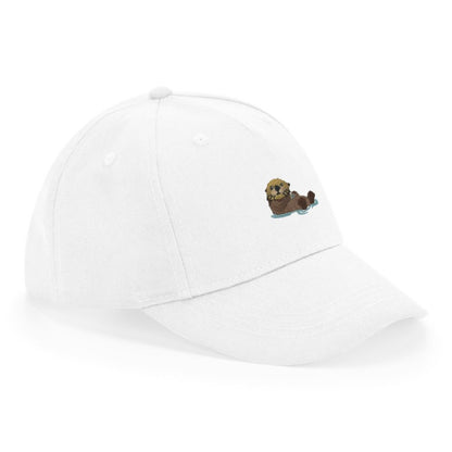 Kids Otter Cap aus Bio-Baumwolle in Weiß von Heytoki