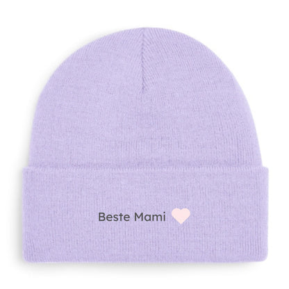 Beste Mami Beanie in Lavendel von Heytoki