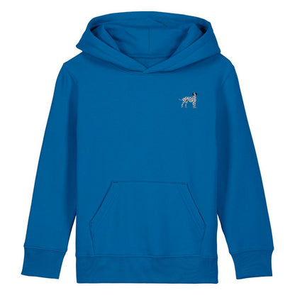 Dalmatiner Kids Hoodie aus Bio-Baumwolle in Königsblau von Heytoki
