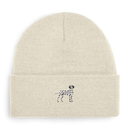 Dalmatiner Beanie in braune Punkte von Heytoki