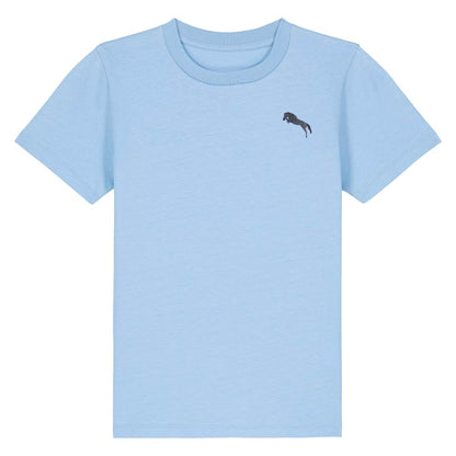 Kids Pferde T-Shirt Blau