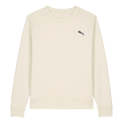 Pferde Sweater Damen Naturweiß