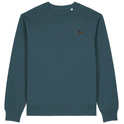 Dackel Sweater Herren Hermann in Petrol von Heytoki