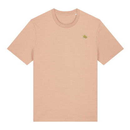 Bio-Baumwolle Schildkröte T-Shirt | Heytoki nachhaltig in Pfirsich