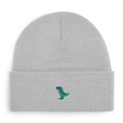 T-Rex Beanie in Hellgrau von Heytoki