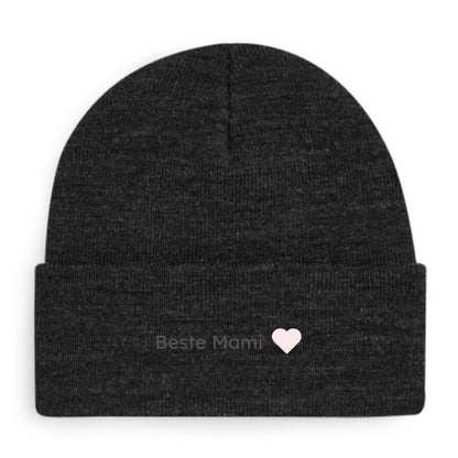 Beste Mami Beanie in Anthrazit von Heytoki