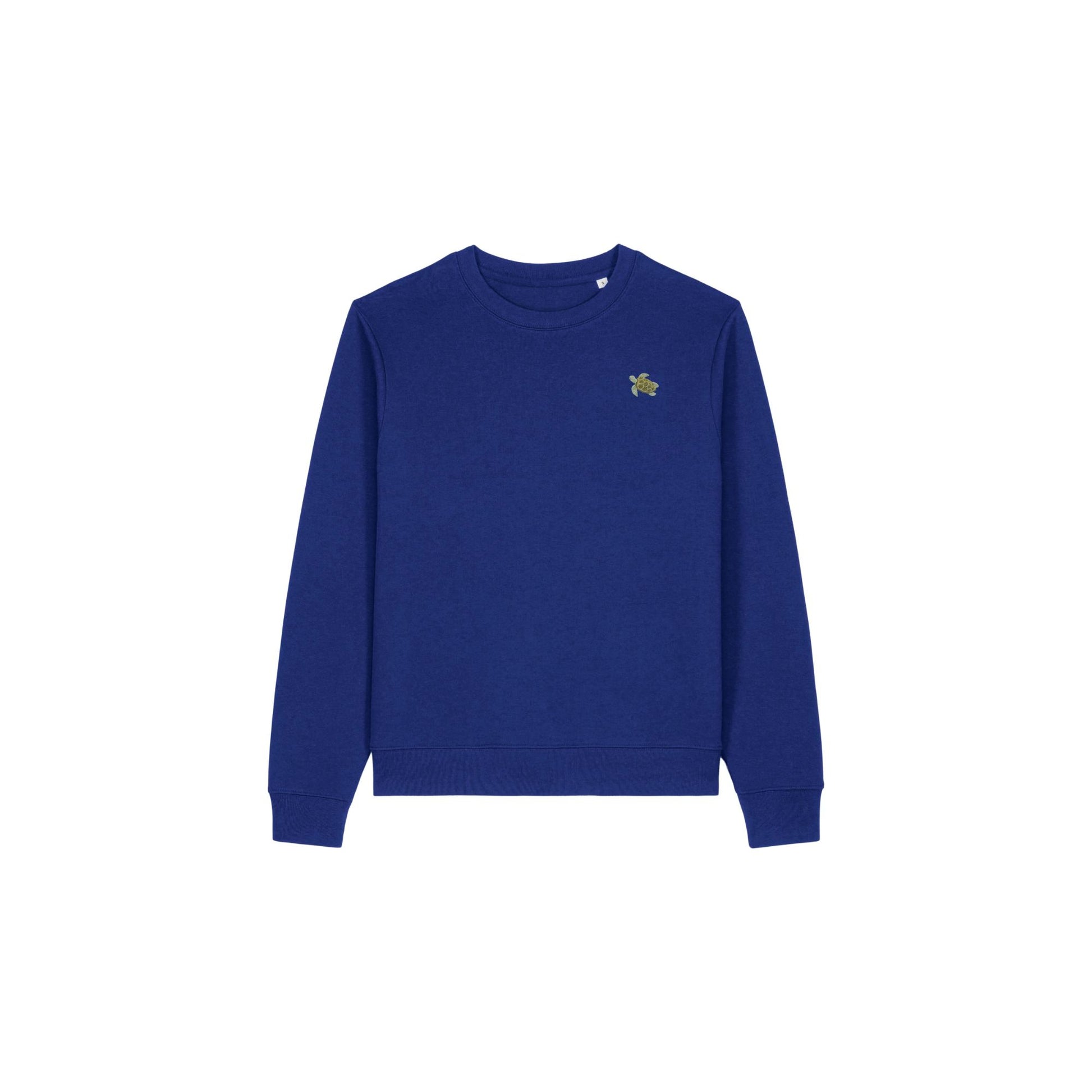 Schildkröte Sweater Damen in Stargazer Blau mit Stickerei von Heytoki