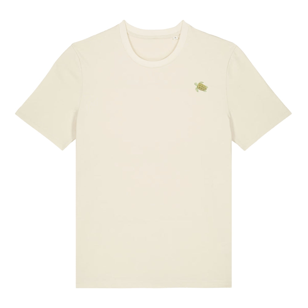 Heytoki Schildkröte Spirit Animal T-Shirt aus Bio-Baumwolle in Natural Raw