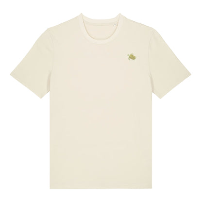 Heytoki Schildkröte Spirit Animal T-Shirt aus Bio-Baumwolle in Naturweiß