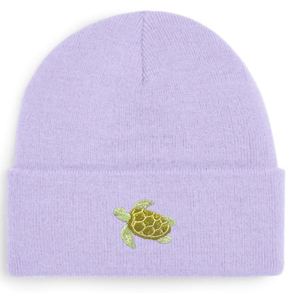 Schildkröte Beanie in Lavendel von Heytoki