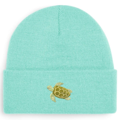 Schildkröte Beanie in Mintgrün von Heytoki
