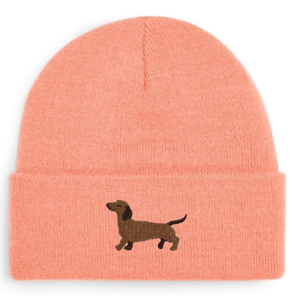 Dackel Beanie in Rosé von Heytoki