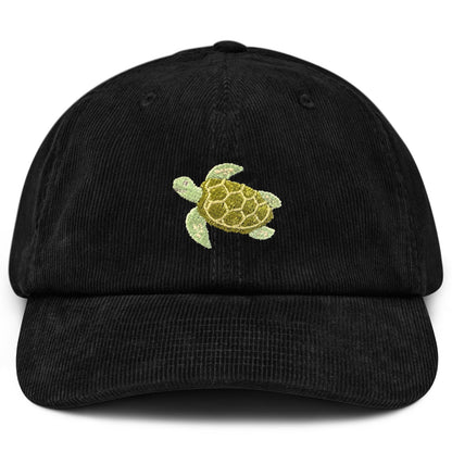 Schildkröte Cap Cord in Schwarz von Heytoki