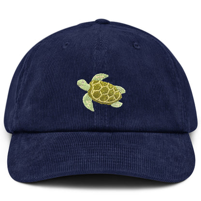 Schildkröte Cap Cord in Dunkelblau von Heytoki