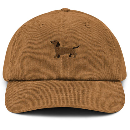 Dackel Cap Cord in Kamel von Heytoki