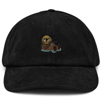 Otter Cap Cord in Schwarz von Heytoki