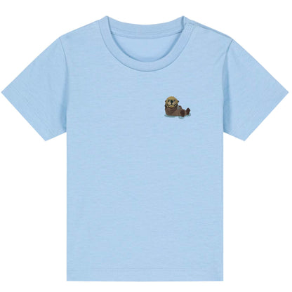 Otter Baby T-Shirt aus Bio-Baumwolle in Blau von Heytoki