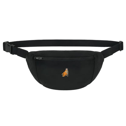 Heytoki Bauchtasche in Schwarz mit gesticktem Affenmotiv