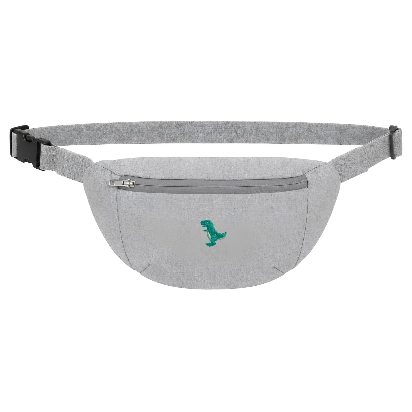 Heytoki Bauchtasche in Heather Grey mit gesticktem Dinomotiv