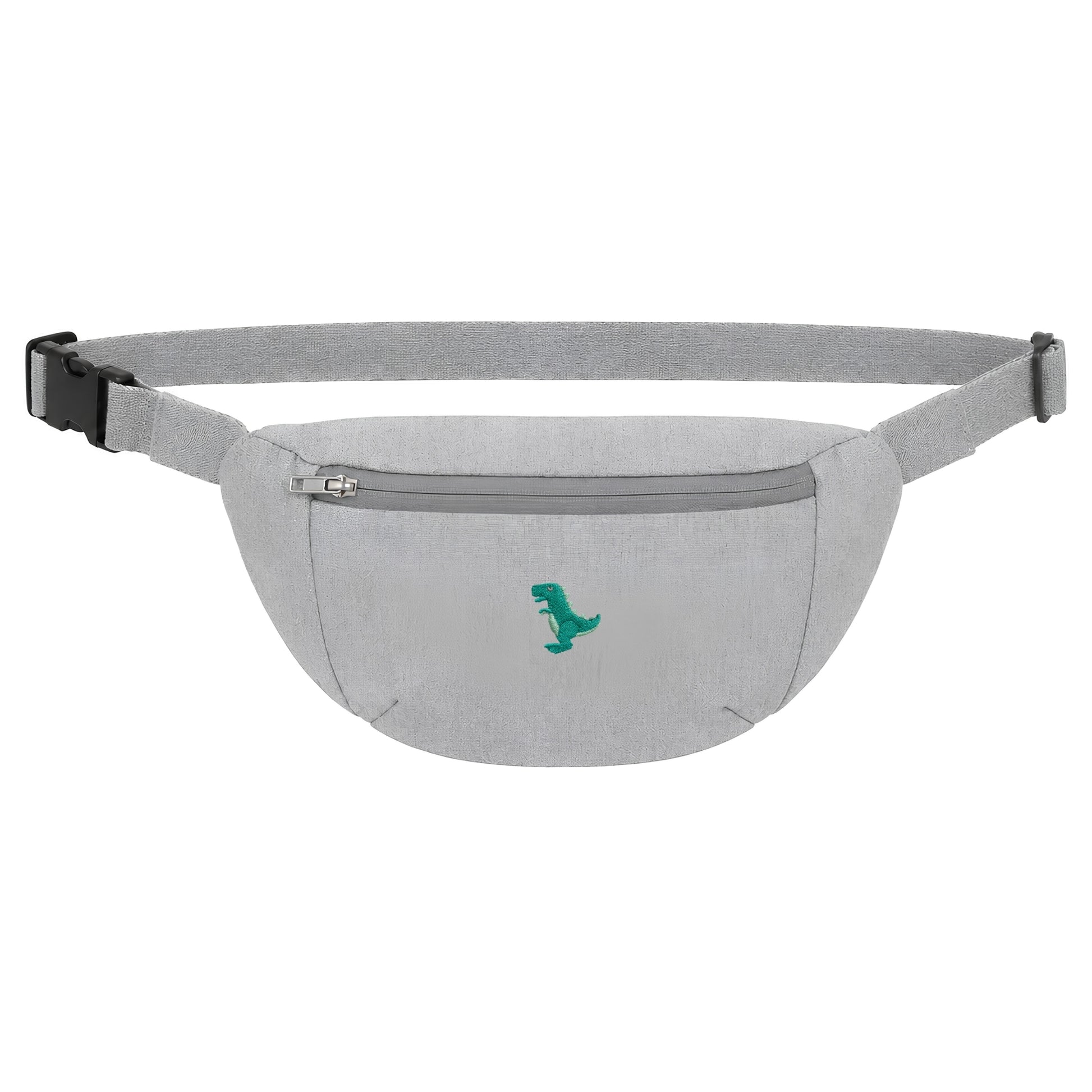 Heytoki Bauchtasche in Heather Grey mit gesticktem Dinomotiv