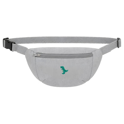 Heytoki Bauchtasche in Heather Grey mit gesticktem Dinomotiv