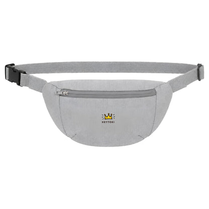 Heytoki Bauchtasche in Heather Grey mit gesticktem Heytoki-Logo