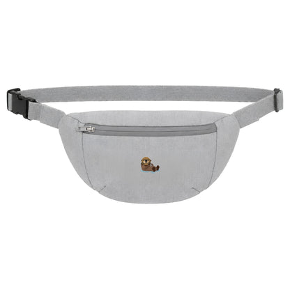 Heytoki Bauchtasche in Heather Grey mit gesticktem Ottermotiv