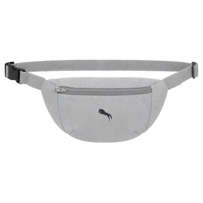 Heytoki Bauchtasche in Heather Grey mit gesticktem Pferdemotiv