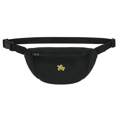 Heytoki Bauchtasche in Black mit gesticktem Schildkrötenmotiv