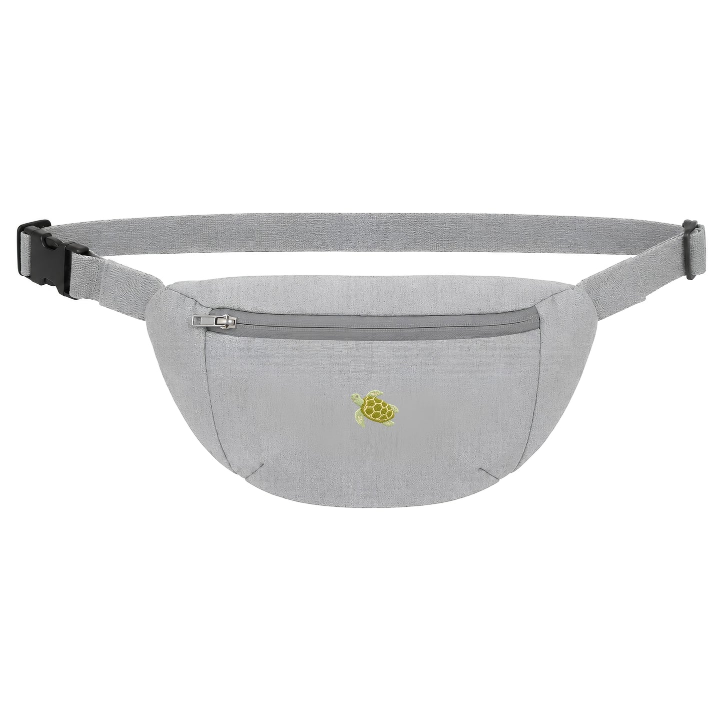 Heytoki Bauchtasche in Heather Grey mit gesticktem Schildkrötenmotiv